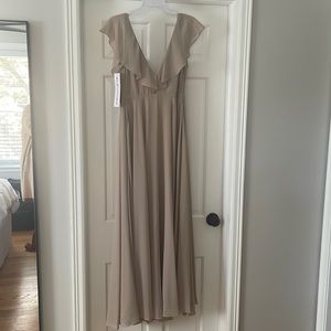 Levkoff bridesmaids dress Size 4 in Cashmere brand new